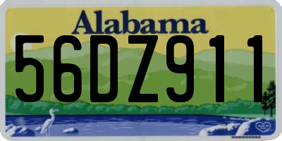 AL license plate 56DZ911