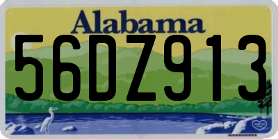 AL license plate 56DZ913