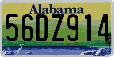AL license plate 56DZ914