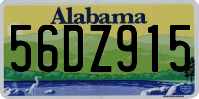 AL license plate 56DZ915