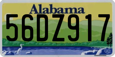 AL license plate 56DZ917