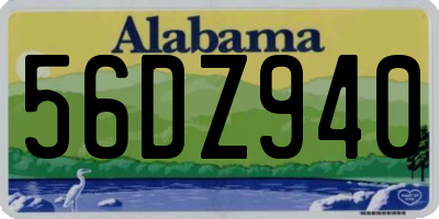 AL license plate 56DZ940