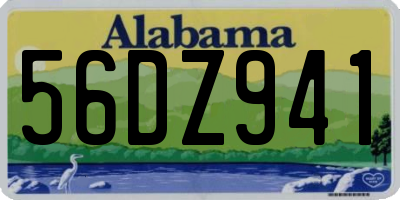 AL license plate 56DZ941
