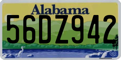 AL license plate 56DZ942