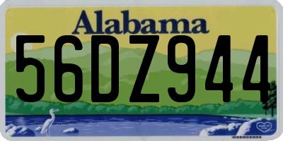 AL license plate 56DZ944