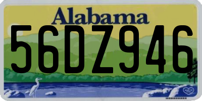 AL license plate 56DZ946