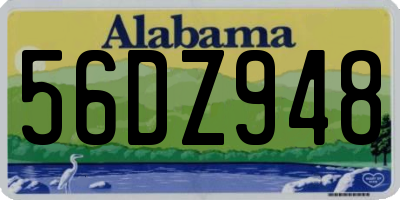 AL license plate 56DZ948