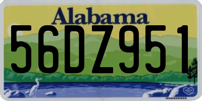 AL license plate 56DZ951