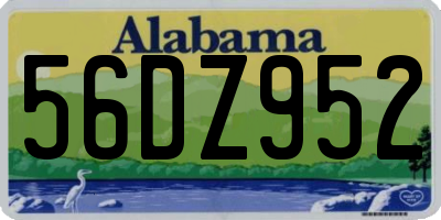 AL license plate 56DZ952