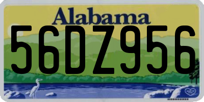 AL license plate 56DZ956