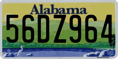 AL license plate 56DZ964
