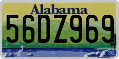 AL license plate 56DZ969