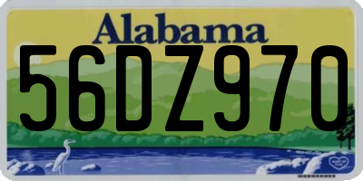 AL license plate 56DZ970
