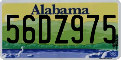AL license plate 56DZ975