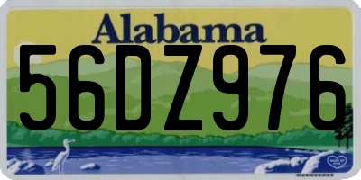 AL license plate 56DZ976