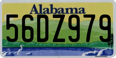AL license plate 56DZ979