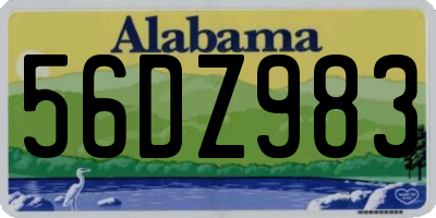 AL license plate 56DZ983