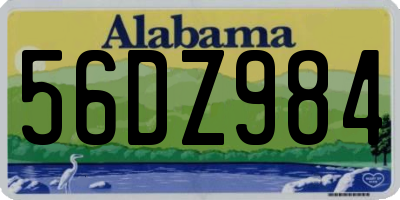 AL license plate 56DZ984