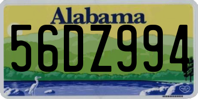 AL license plate 56DZ994