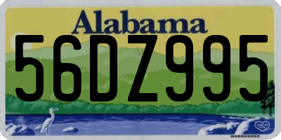 AL license plate 56DZ995