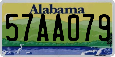 AL license plate 57AA079