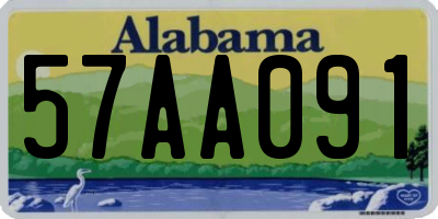 AL license plate 57AA091