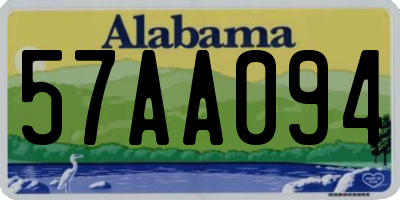 AL license plate 57AA094