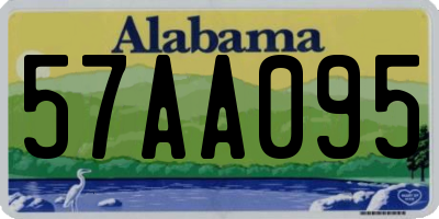 AL license plate 57AA095
