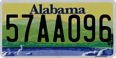 AL license plate 57AA096