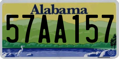 AL license plate 57AA157