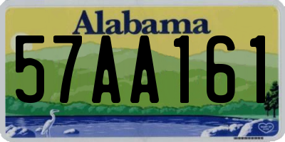 AL license plate 57AA161