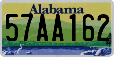 AL license plate 57AA162