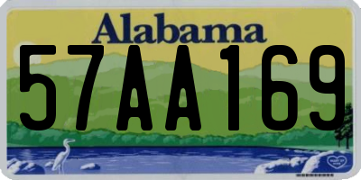 AL license plate 57AA169