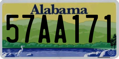 AL license plate 57AA171