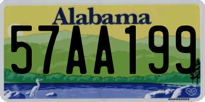 AL license plate 57AA199