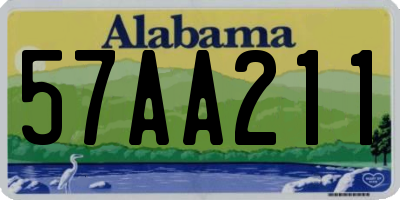 AL license plate 57AA211