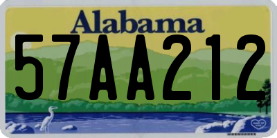 AL license plate 57AA212