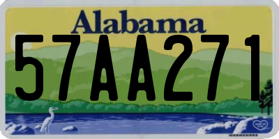 AL license plate 57AA271