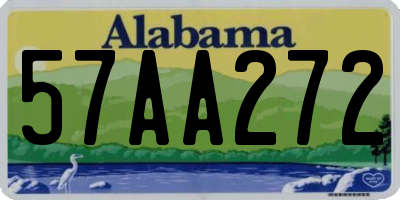 AL license plate 57AA272