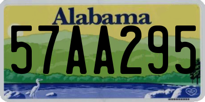 AL license plate 57AA295