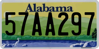 AL license plate 57AA297