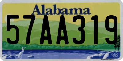 AL license plate 57AA319