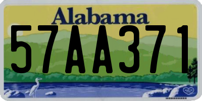 AL license plate 57AA371