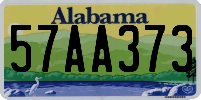 AL license plate 57AA373