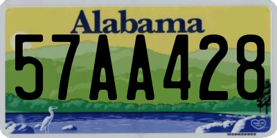 AL license plate 57AA428