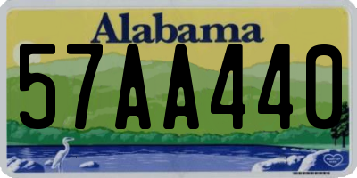 AL license plate 57AA440