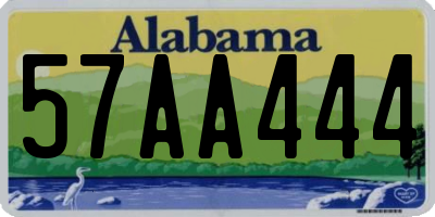 AL license plate 57AA444