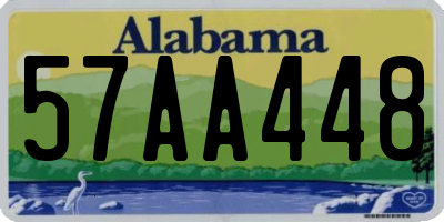 AL license plate 57AA448