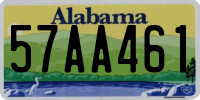 AL license plate 57AA461
