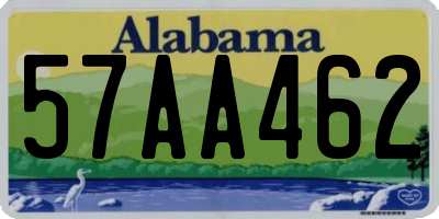 AL license plate 57AA462